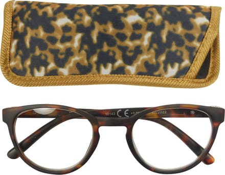 Lilly&June Leesbril Mat Havana met Metalen Scharnier +2 - Met Bijpassend Etui