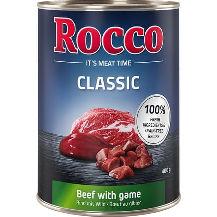 24x400g Rund met Wild Rocco Classic Hondenvoer