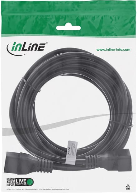 C19 - C20 stroomkabel voor UPS/PDU - 3x 1,50mm / zwart - 0,30 meter