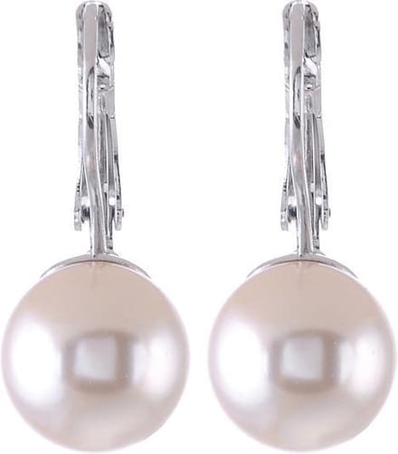 Behave - Parel oorstekers wit 3 cm - elegante avondstijl trend