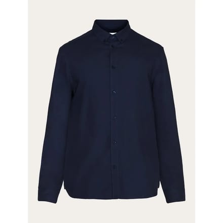 Regular fit overhemd met kleine uil KnowledgeCotton Apparel Harald oxford