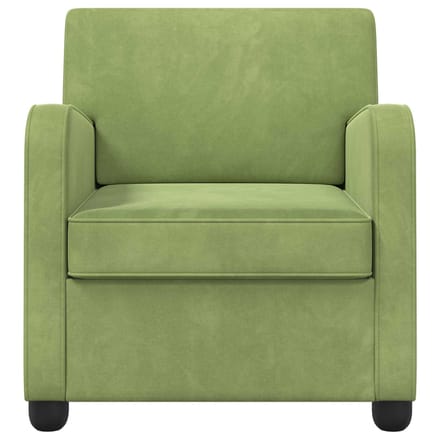 vidaXL - Fauteuil - Lichtgroen - fluweel