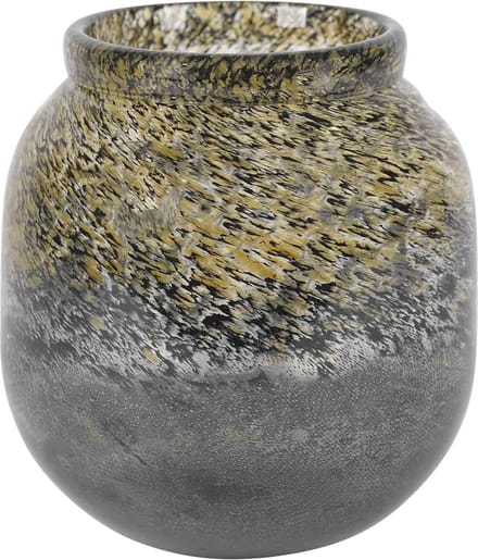 Rasteli Vaas Glas Grijs-Gemêleerd D 21.5 cm H 23.5 cm