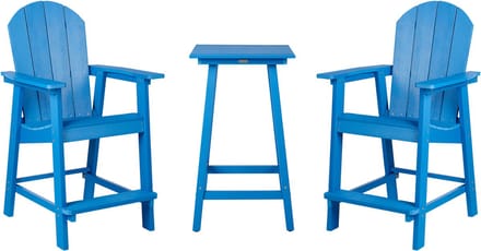ADIRONDACK - Balkonset - Blauw - Kunsthout