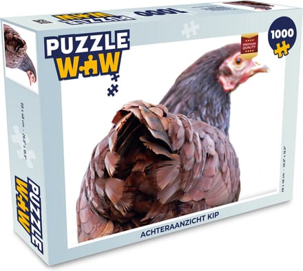 Puzzel Achteraanzicht kip - Legpuzzel - Puzzel 1000 stukjes volwassenen