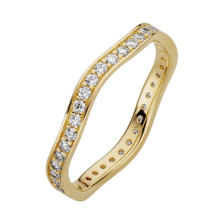 Orolino Ring 333/- Gelbgold glanz synth. Zirkonia