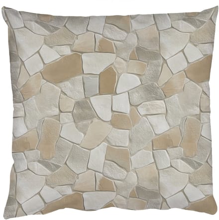 Sierkussens - Kussentjes Woonkamer - 50x50 cm - Mozaïek - Stenen - Beige