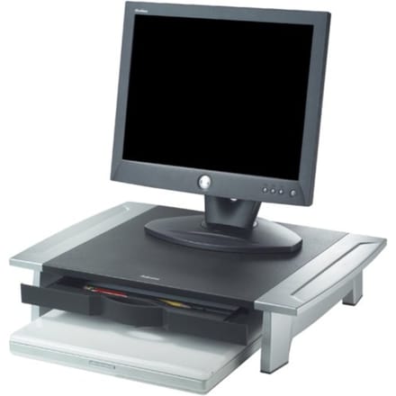 Werkstation fellowes office suites riser klein Zwart/grijs