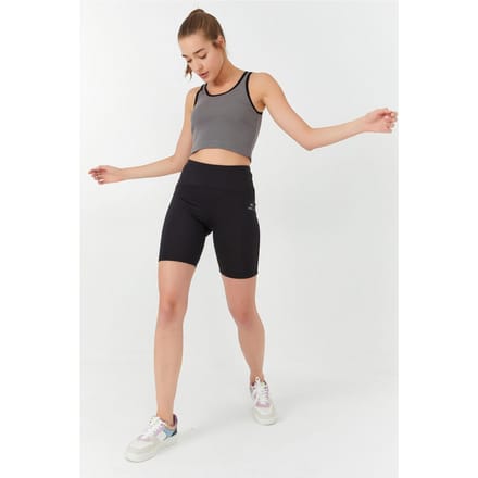 Geribbelde Mouwloze Crop Top