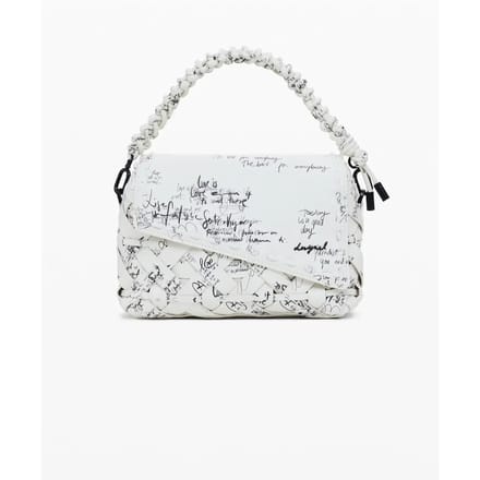 Desigual schoudertas Indio Phuket Mini Hand Bag Beige Crude crème