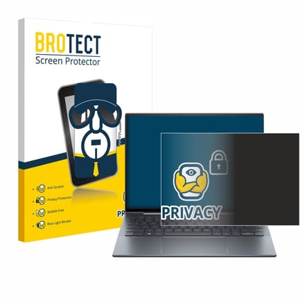 BROTECT - privacy screenprotector voor HP Dragonfly 13.5" G4 Non-Touch - Folie Beschermfolie Blauwlichtfilter
