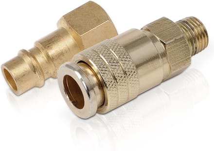 Powerplus POWAIR0260 Compressor koppelingen - Verloopstuk vrouwelijk - Euro naar Orion koppeling - 2stuks