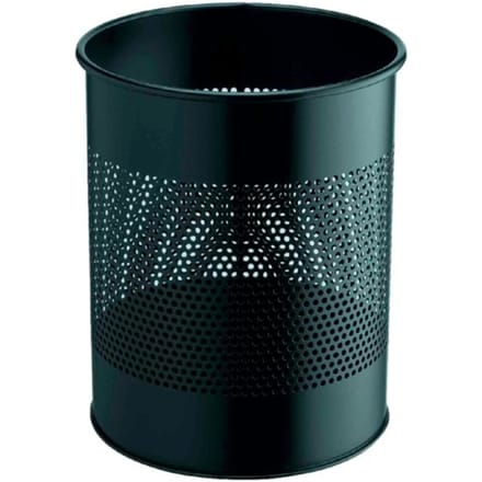 Papierbak durable 3310-01 15 liter 165mm Perforatie zwart