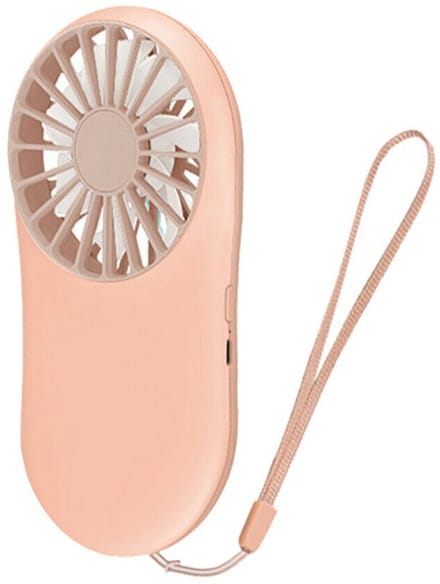 Gloednieuwe draagbare USB oplaadbare mini-ventilator, roze ventilator, luchtkoeler, draagbaar voor op reis