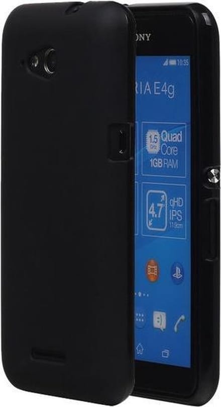 Sony Xperia E4G TPU Hoesje Zwart