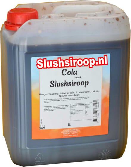 Slushsiroop COLA - tank met 5 liter - Vorselaars - MilaNNE