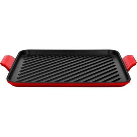 SILVERCREST Gietijzeren grillplaat of pizzaplaat (Grillplaat/rood)