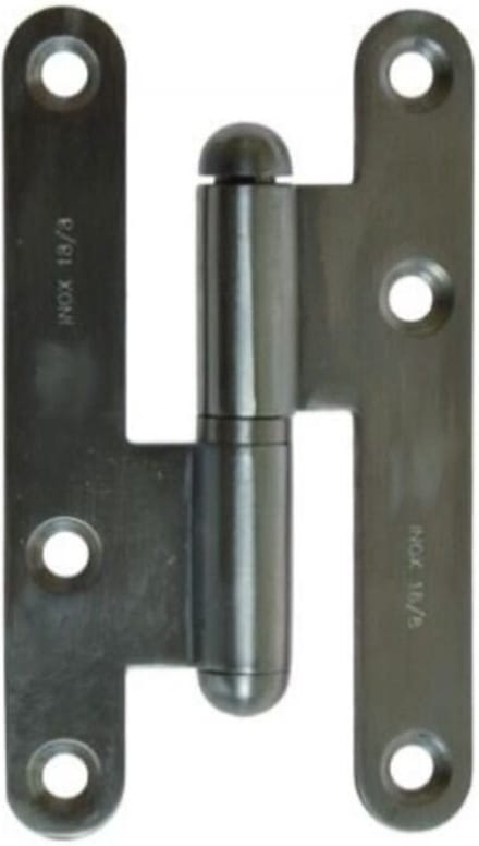 Franse Paumellescharnier 100x57x2mm RVS-Rechts
