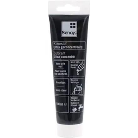 Sencys Verfkleurstof Zwart 100ml