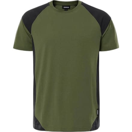 Fristads Heavy T-shirt 7046 GTM - Legergroen/zwart - M
