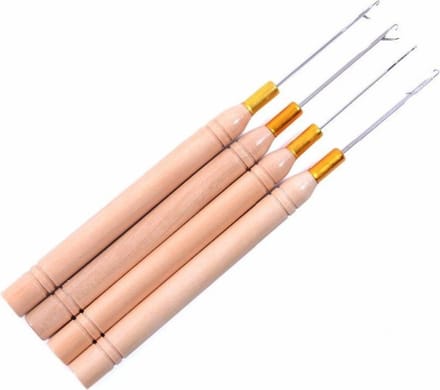 Scoby - Extension Naalden - Haaknaalden voor Micro Nano Ringen Haar Extensions - 4-Delig - Extensions Tools voor Haarverlenging - Haarverlenging Gereedschap - Hook Tool - Micro Extension Tool