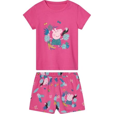 Lidl Korte kinder pyjama Peppa Pig (Roze, 86/92)