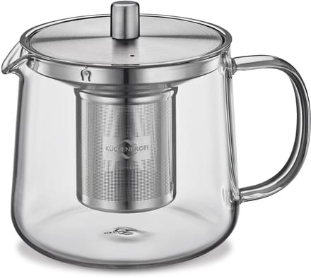 Küchenprofi Assam - Theepot met RVS filter - 600 ml - 3 kopjes - Borosilicaatglas