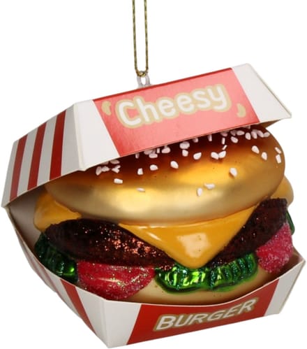 Hd collection kerstornament Cheese burger glas