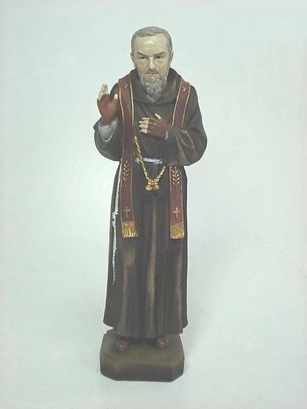 Beeld Pater Pio 30cm
