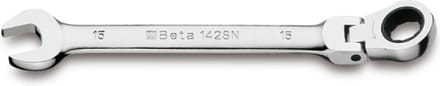 BETA Ringsleutel 24mm met Ratel & Draaikop - 142SN