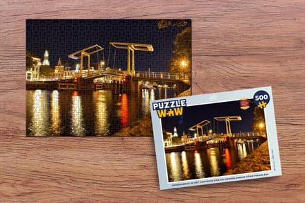 Puzzel Haarlem - Brug - Water - Legpuzzel - Puzzel 500 stukjes