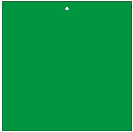 Markeringsplaatje groen, beschrijfbaar, 100 stuks 200 x 200 mm
