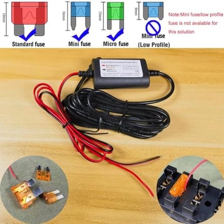 320cm Lengte Mini Dash Cam Hardwire Kit voor Dash Camera 12V-24V naar 5V/2.5A Auto Dash Camera Oplader Voedingskabel voor Mini USB Dash Cam