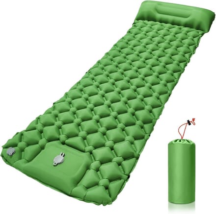 Dailygoods- Camping Matras Zelfopblazend - Ultralicht - Waterdicht - Compact - Geïntegreerd Kussen - Hoogwaardige Celstructuur - Slaapmat
