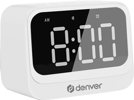 DENVER EC-53B Alarm Clock - White