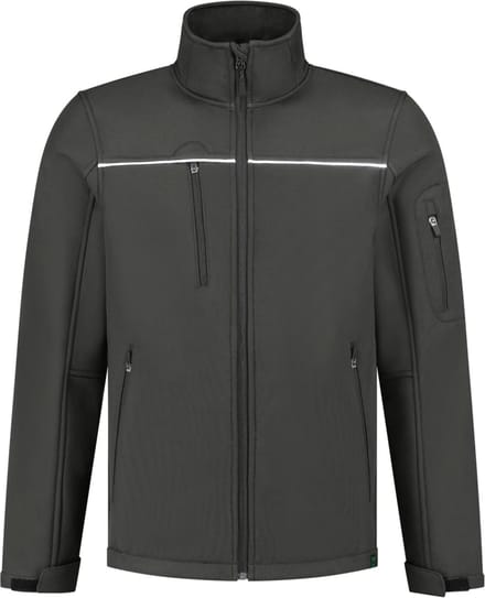 Tricorp 402701 Softshell Luxe Rewear - Donkergrijs - S