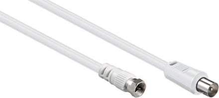 F (m) - Coax IEC (m) coaxkabel / wit - 5 meter