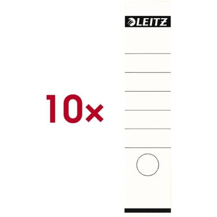 Leitz zelfklevende rugetiketten 1640 formaat 58 x 290 mm., kleur wit