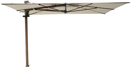 Madison Braga zweefparasol 355x300 cm - mellow champagne olefin - teakhoutlook frame