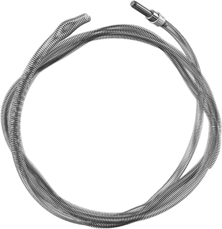 Afvoer Ontstopper - Rioolveer - Pijpen Reinigen - Met Boor Connector - 4 Meter - Grijs
