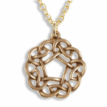 Pentagon knot Bronzen  hanger (BZP03)