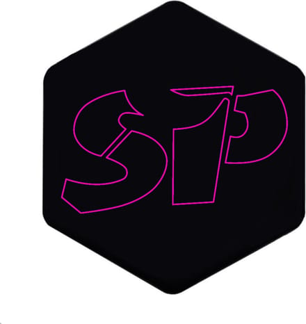 3D Voorkaplogo/Sticker SP - Roze