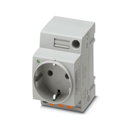Contactdoos voor schakelkast Phoenix Contact EO-CF/PT/LED Grijs (l x b) 60 mm x 45 mm