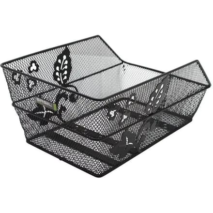 Basil Cento Flower Fietsmand - Achter - Staal - Zwart