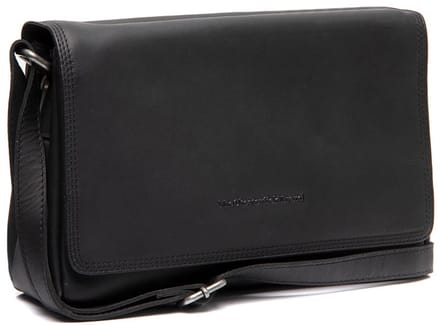 Chesterfield Laverton Waxed Pull Up Kleptas / Schoudertas - Zwart