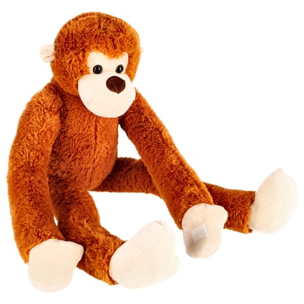Pluchiez pluche aap met lange armen 80 cm bruin