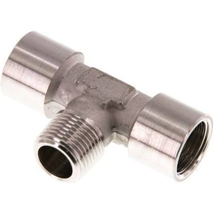 Koppeling G3/8'' Binnendraad X R3/8'' Buitendraad Roestvrij Staal 150bar