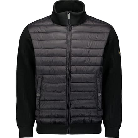 No Excess Jacket Stand Up Collar Padded Mix With Knit Black Größe: L | Leichte Jacken Outlet | Herren | Schwarz