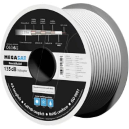 MegaSat 100176 Coaxkabel Buitendiameter: 7.0 mm 135 dB 100 m