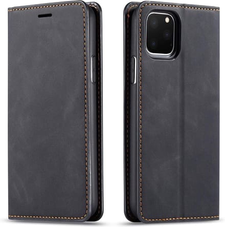 Geschikt voor Apple iPhone 11 Pro Bookcase | Zwart | Pasjeshouder | Portemonnee hoesje